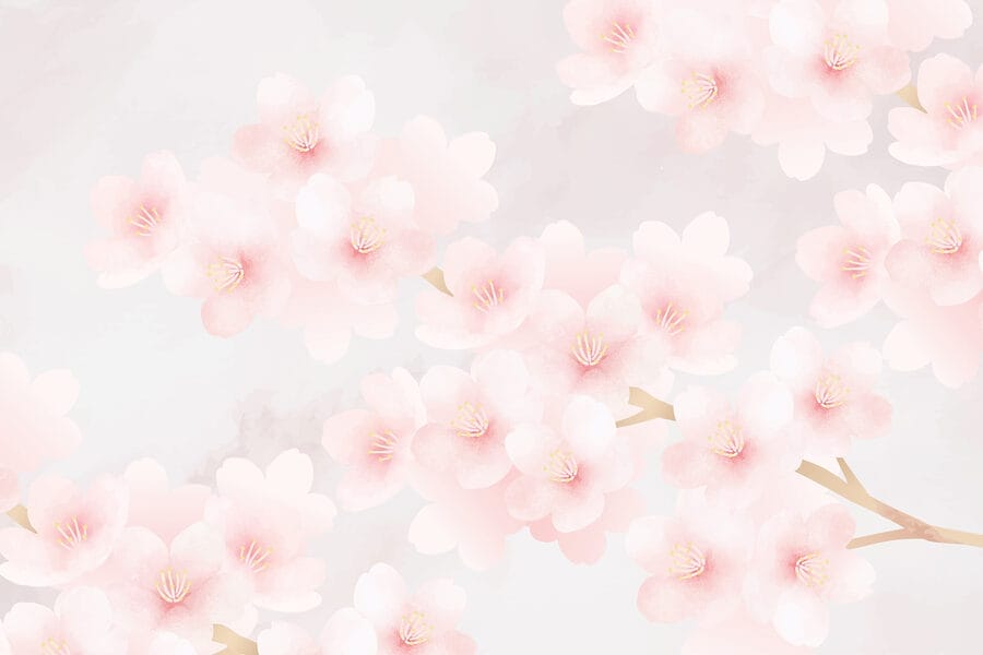 Delicati fiori dalle tonalità tenui