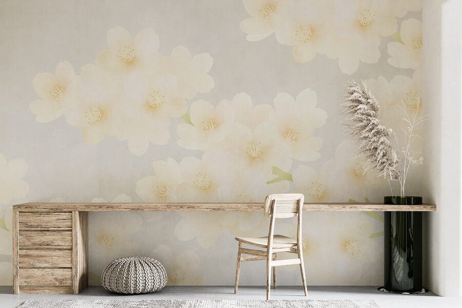 Gruppo di fiori bianchi
