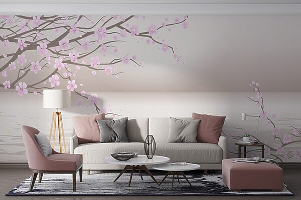 Albero con fiori rosa Albero con fiori rosa