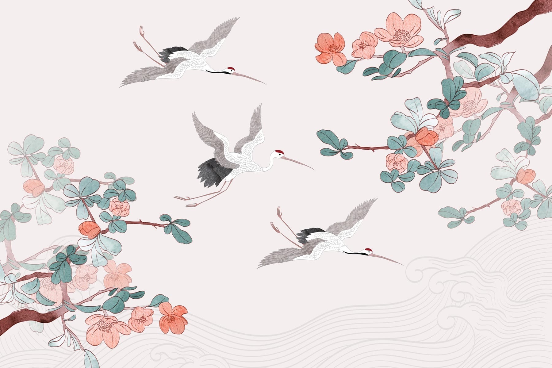 Group of birds flying in the air Group of birds flying in the air