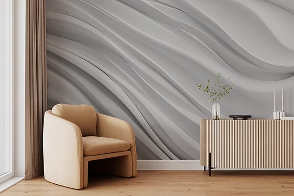 Sfondo bianco con linee ondulate Sfondo bianco con linee ondulate