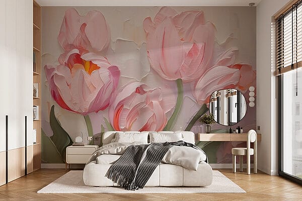 Pittura di fiori rosa Pittura di fiori rosa