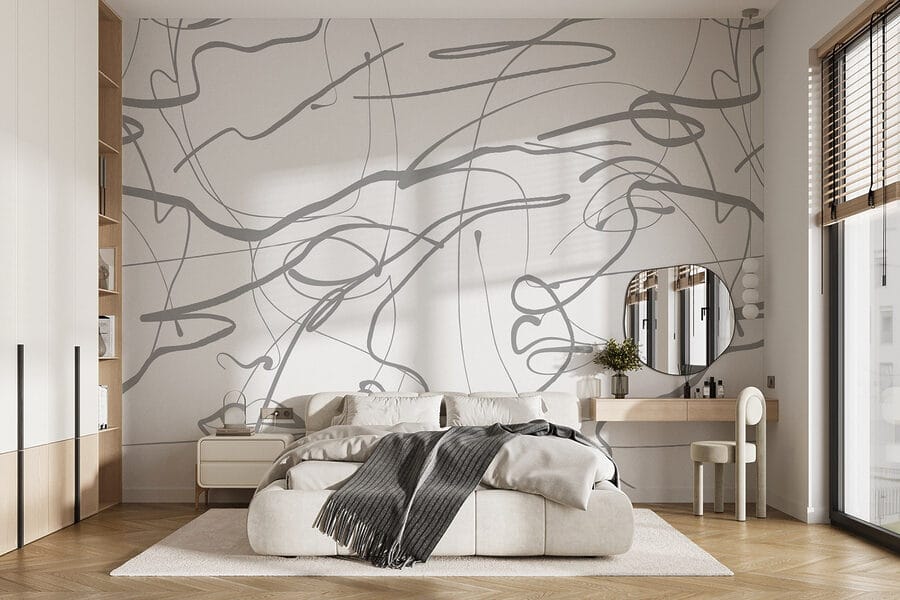 Sfondo bianco con linee grigie