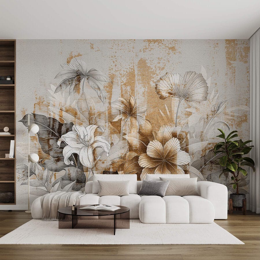 Elegante design floreale dai toni tenui Elegante design floreale dai toni tenui