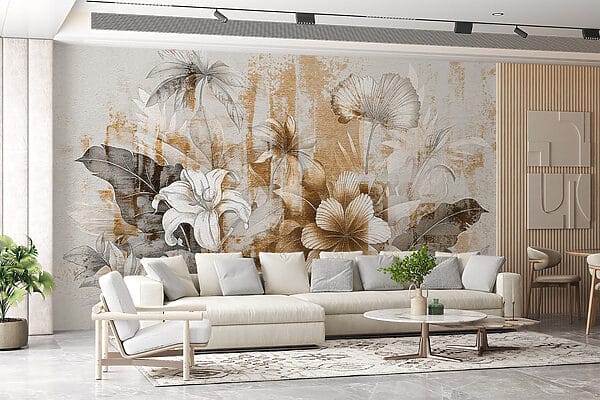 Elegante design floreale dai toni tenui Elegante design floreale dai toni tenui