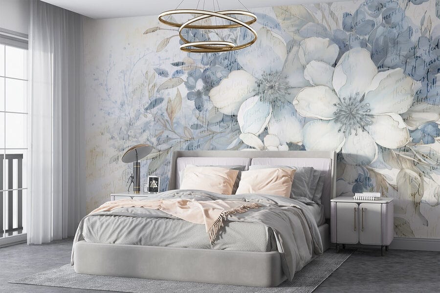 Pittura di fiori e foglie