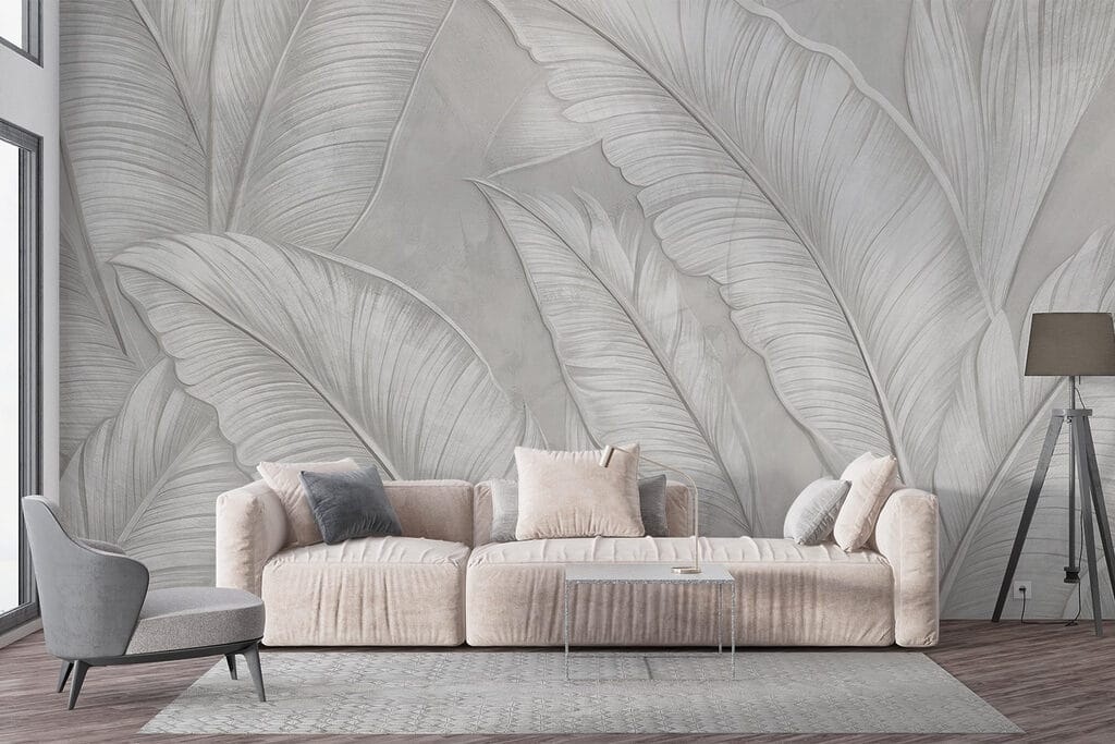 White wallpaper with feathers White wallpaper with feathers