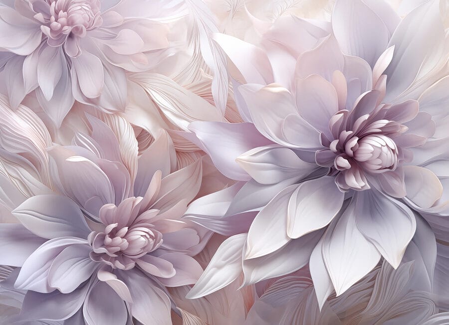 Gruppo di fiori con petali