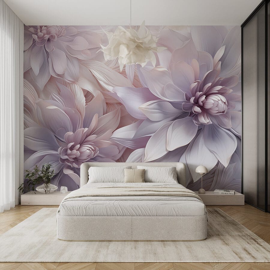 Gruppo di fiori con petali