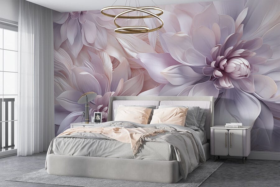 Gruppo di fiori con petali