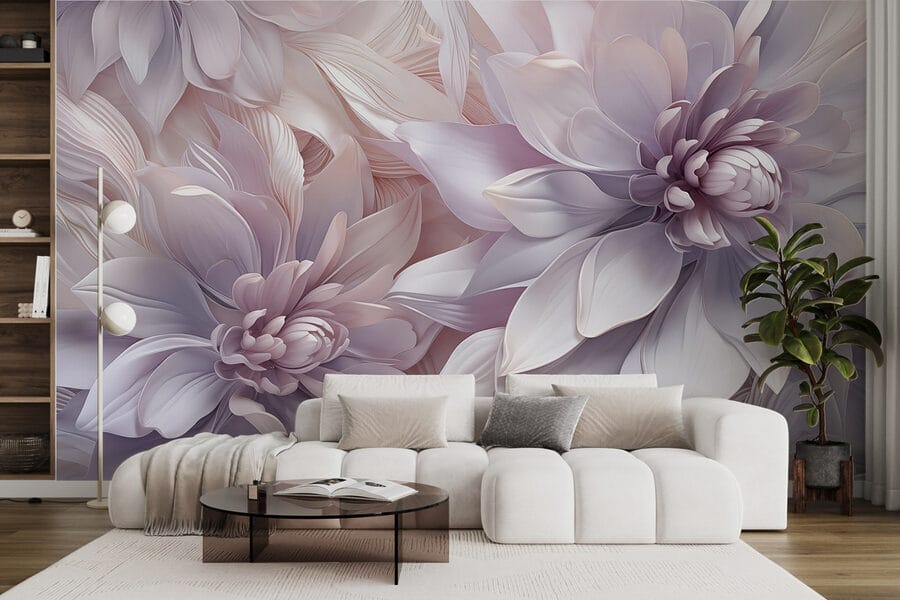 Gruppo di fiori con petali