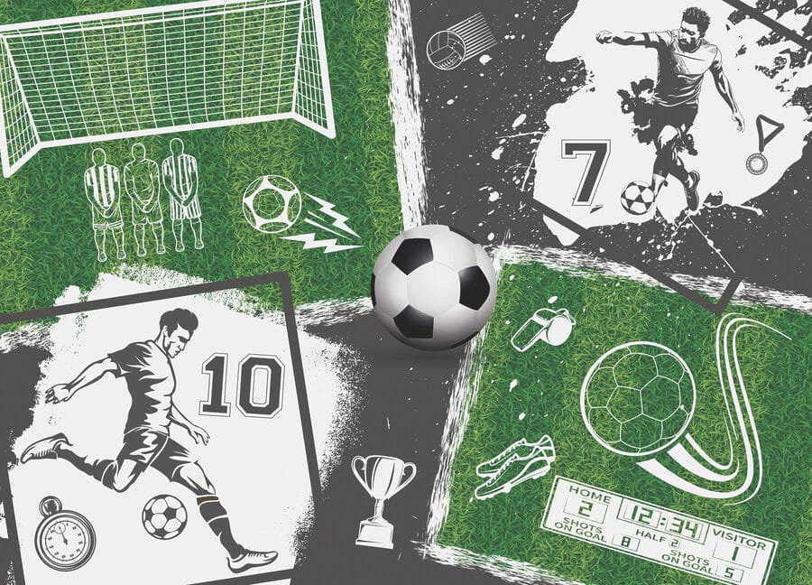 Azione di calcio sul campo