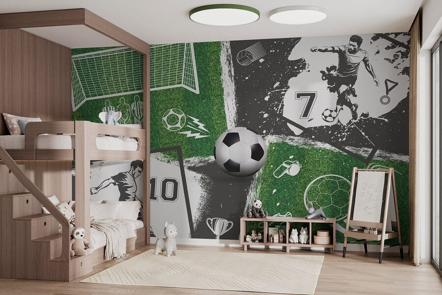 Azione di calcio sul campo