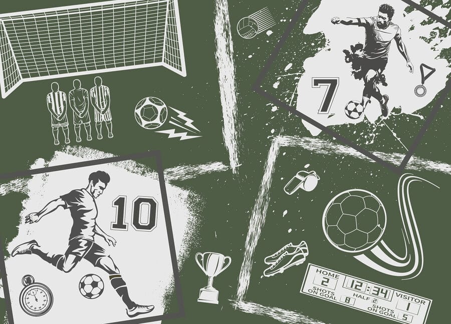Collage di immagini sportive varie