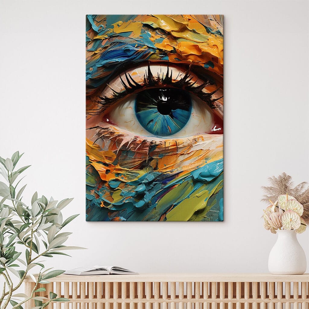 Vibrant color meets mesmerizing gaze