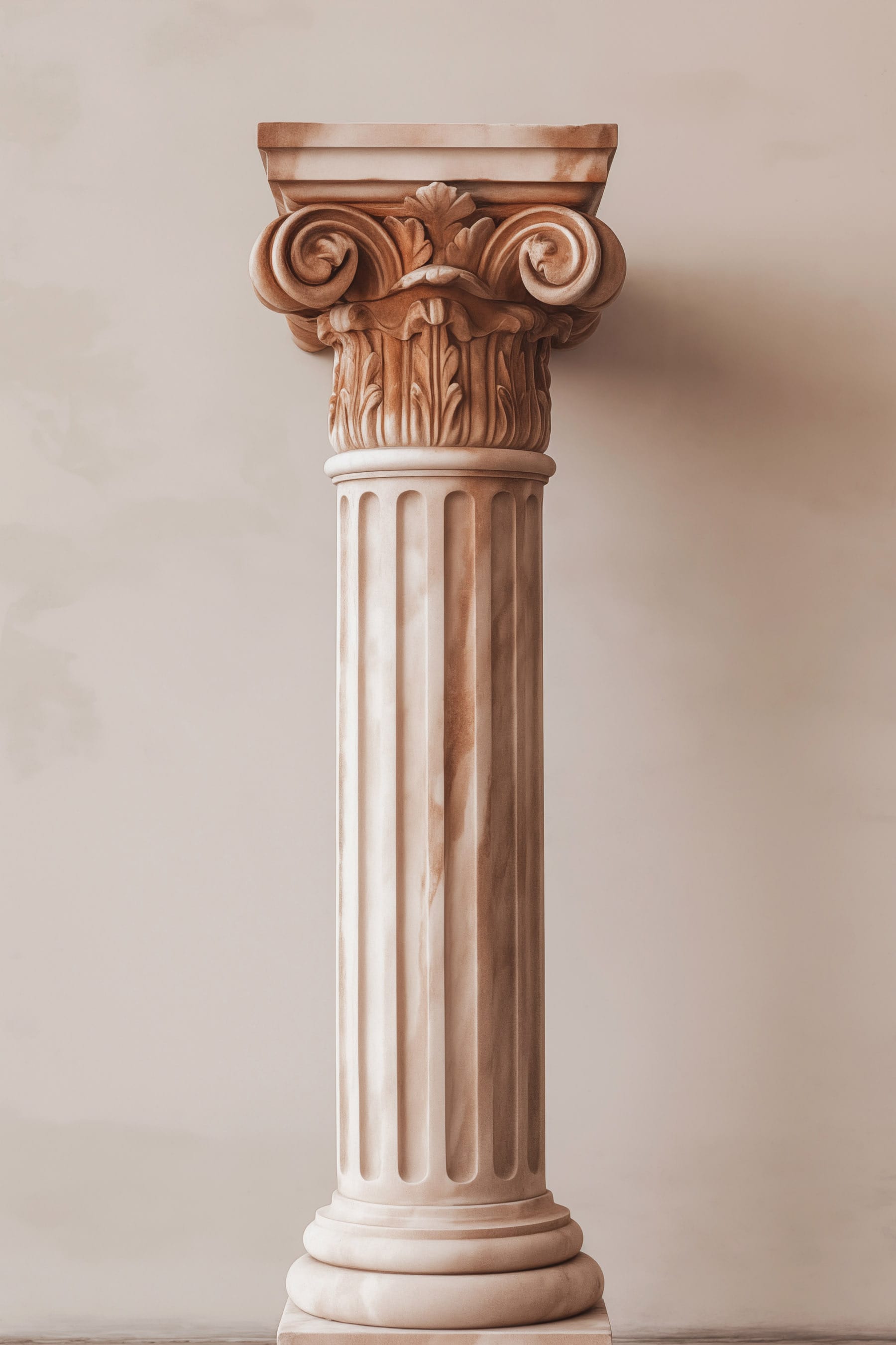 Pillar with a decorative column