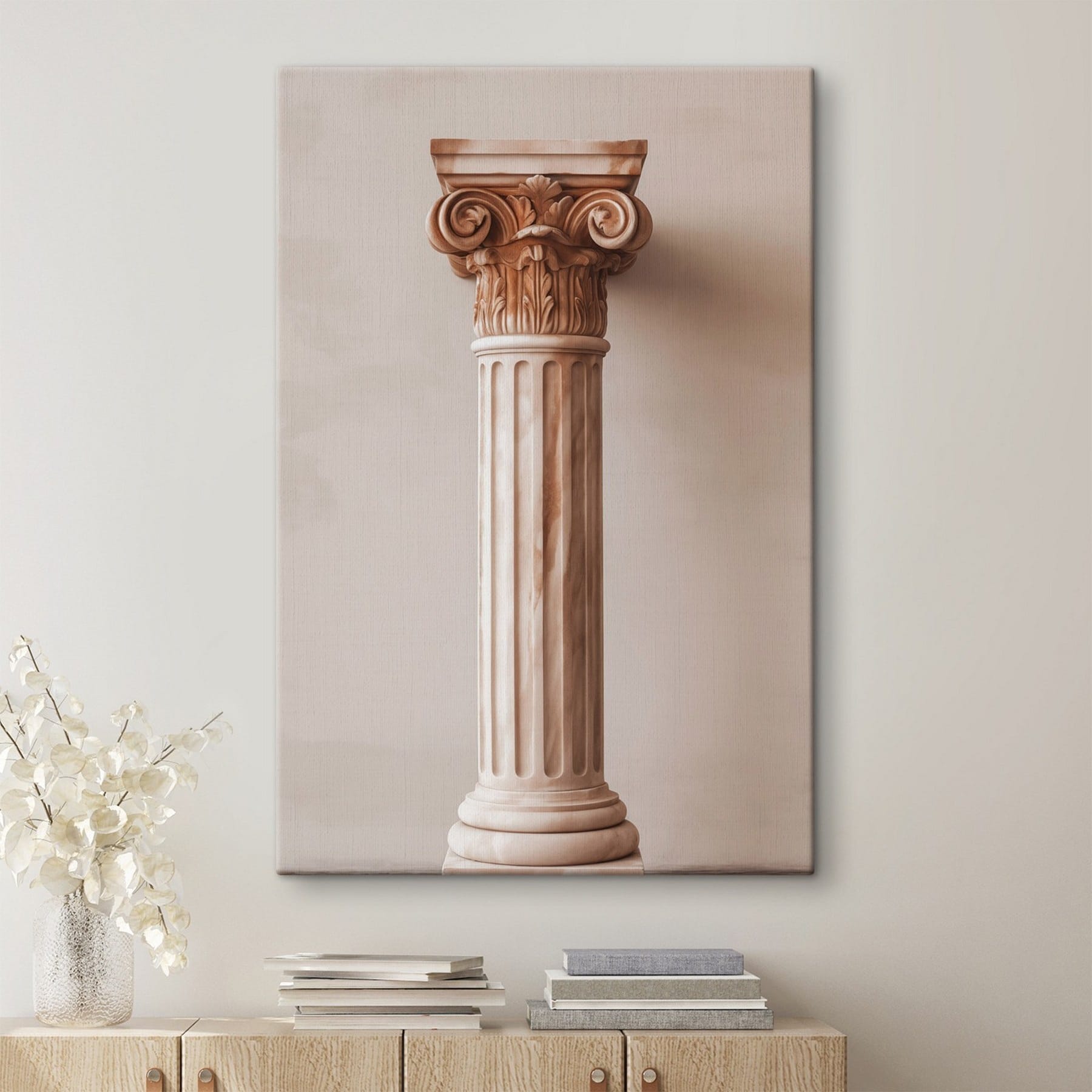 Pillar with a decorative column