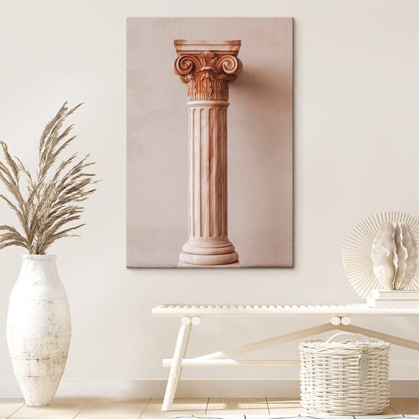 Pillar with a decorative column
