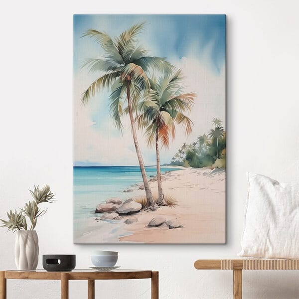 Palm trees on a beach Palm trees on a beach