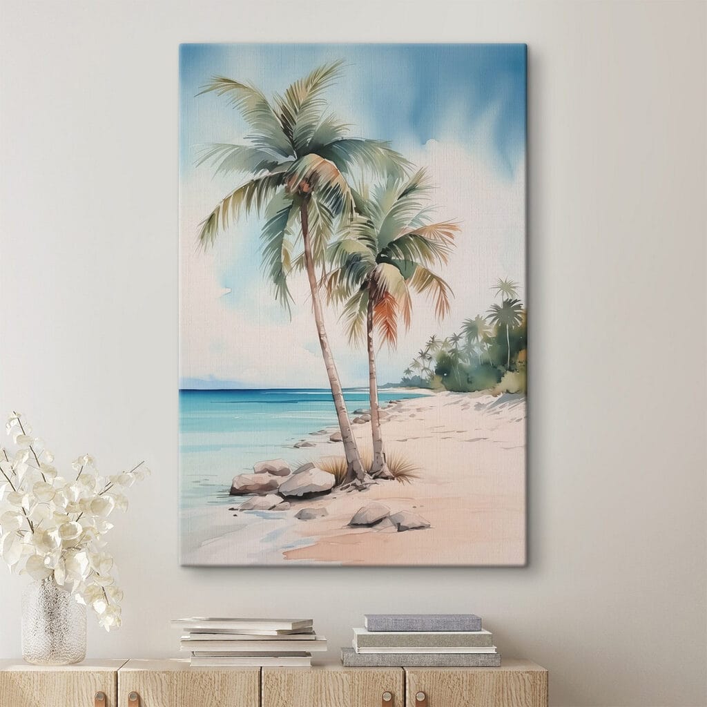 Palm trees on a beach Palm trees on a beach
