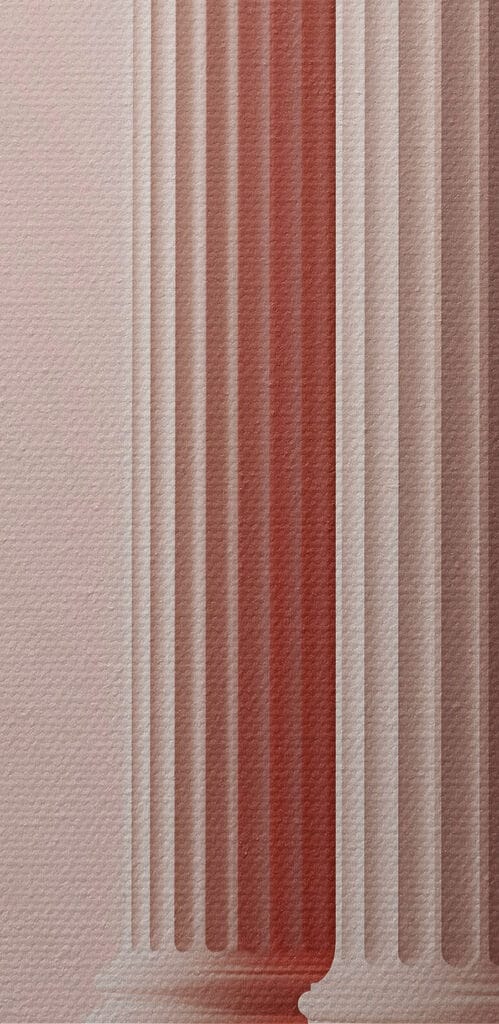 Row of white pillars