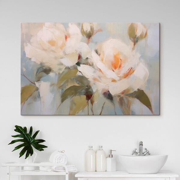 Quadri Dipinto di fiori su sfondo blu (COD: s42963) Quadri Quadri Dipinto di fiori su sfondo blu (COD: s42963)
