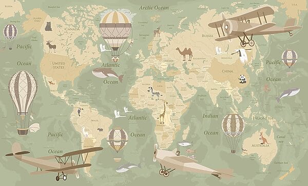 u36066v2p 600x362 - Una mappa del mondo con aeroplani e mongolfiere - tegory