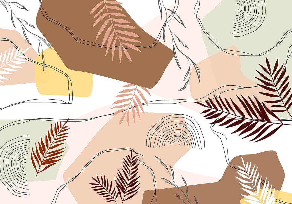 Pattern di foglie e forme Pattern di foglie e forme