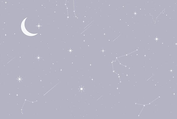 Luna e stelle nel cielo Luna e stelle nel cielo