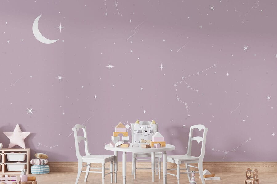 Carta da parati Luna e stelle nel cielo - immagine 3