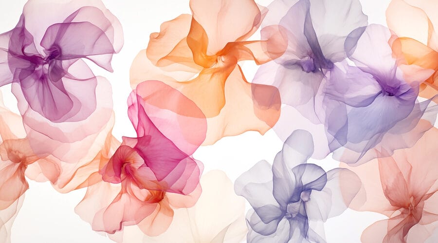 Gruppo di fiori di diversi colori