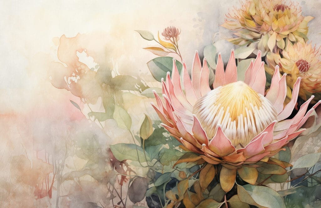 Acquerello di un fiore Acquerello di un fiore