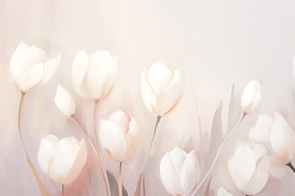Pittura di fiori bianchi Pittura di fiori bianchi