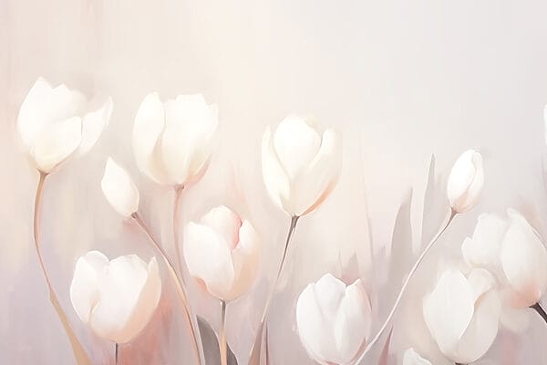 Pittura di fiori bianchi Pittura di fiori bianchi