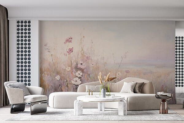 Pittura di fiori in un campo Pittura di fiori in un campo
