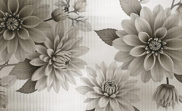 Elegante disegno floreale in toni tenui. Elegante disegno floreale in toni tenui.