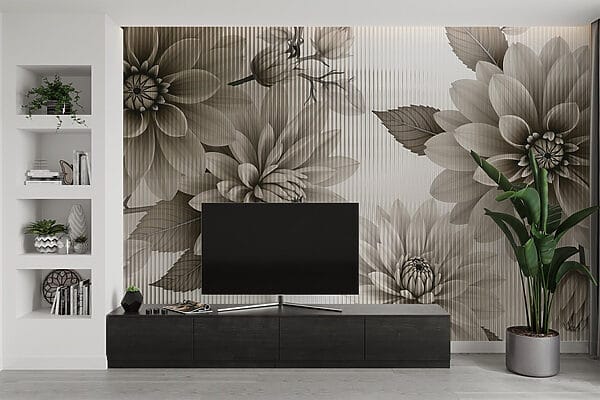 Elegante disegno floreale in toni tenui. Elegante disegno floreale in toni tenui.