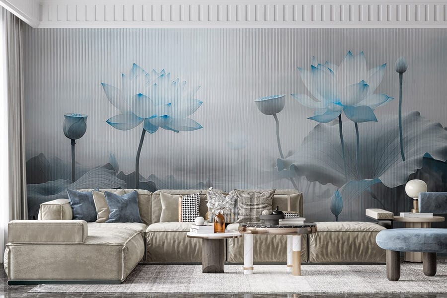 Pittura di fiori e foglie