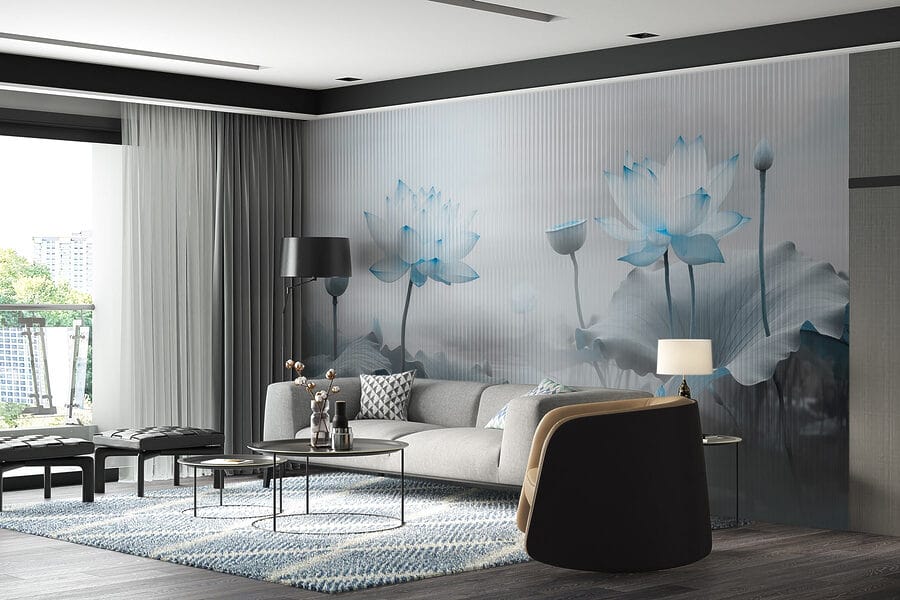 Pittura di fiori e foglie
