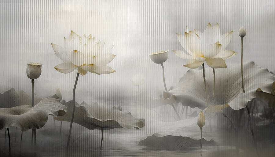 Pittura di fiori e foglie