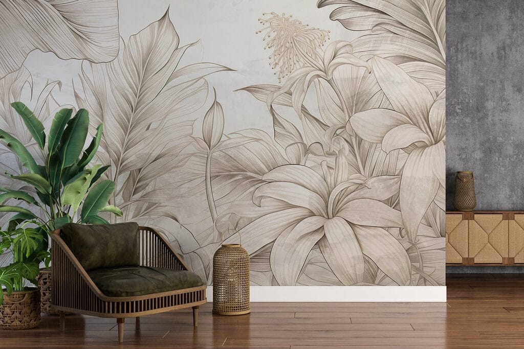 Nature's embrace in monochrome hues Nature's embrace in monochrome hues