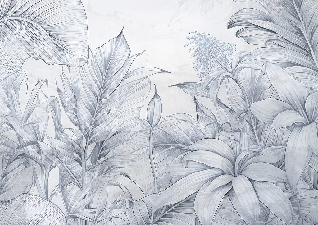 Disegno di foglie e fiori Disegno di foglie e fiori
