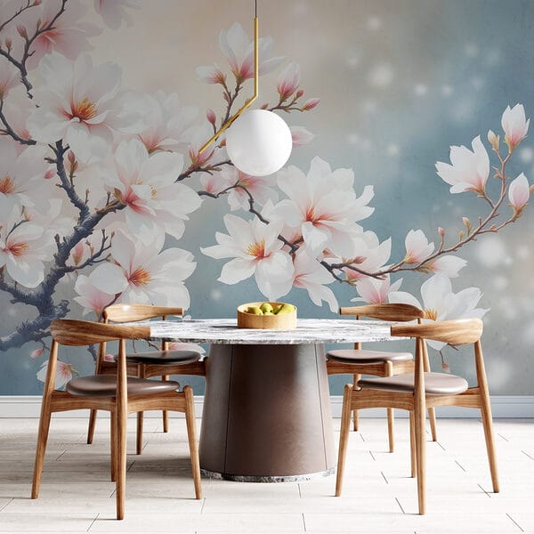 Albero con fiori bianchi Albero con fiori bianchi