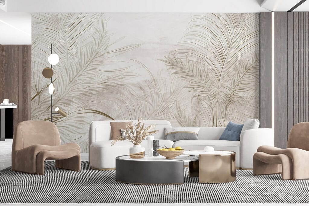 White background with leaves White background with leaves