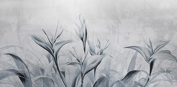 Pittura di fiori su una parete Pittura di fiori su una parete