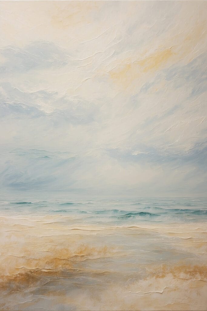 Painting of a beach Painting of a beach