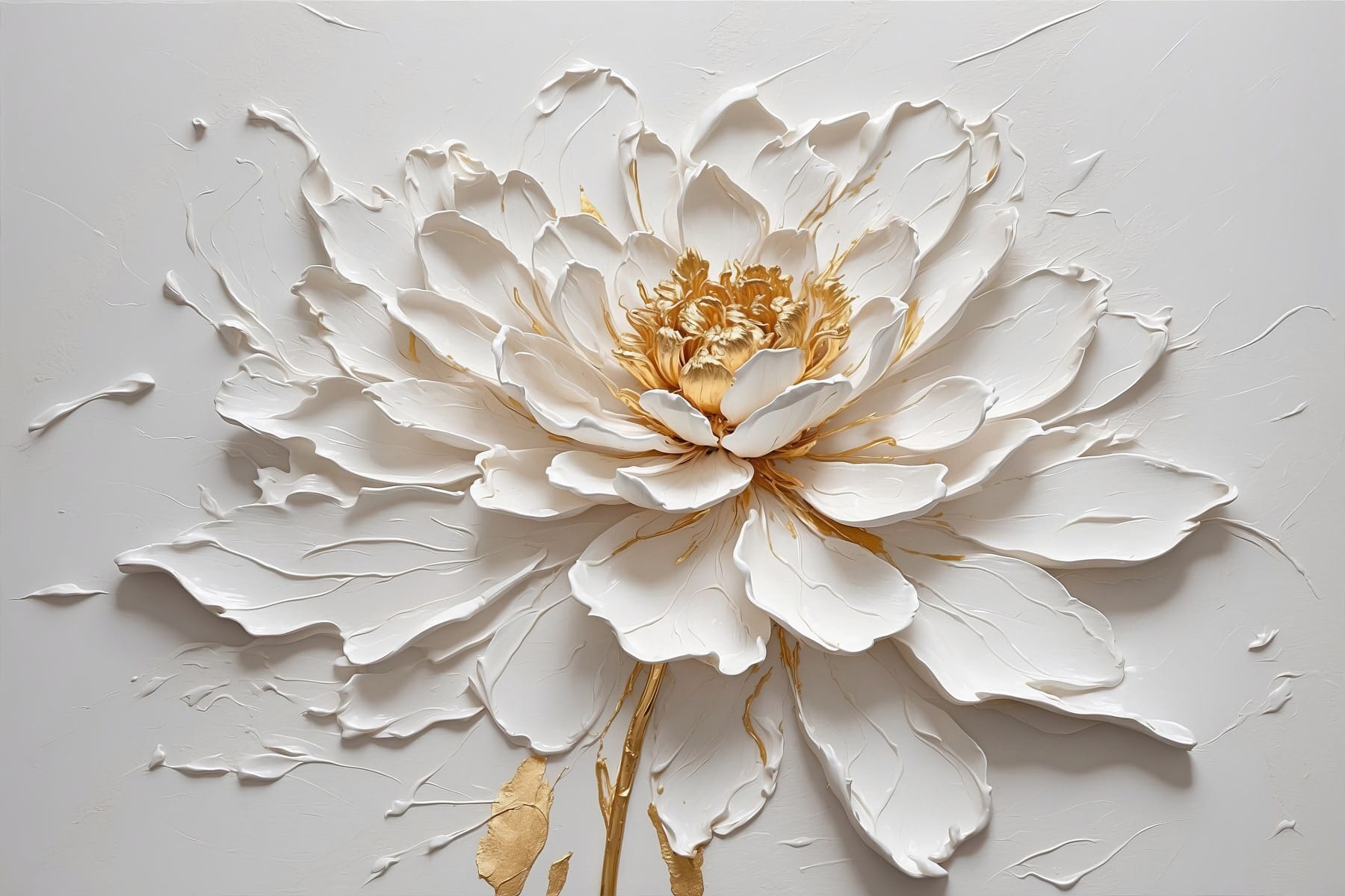 Elegant flower in soft textures