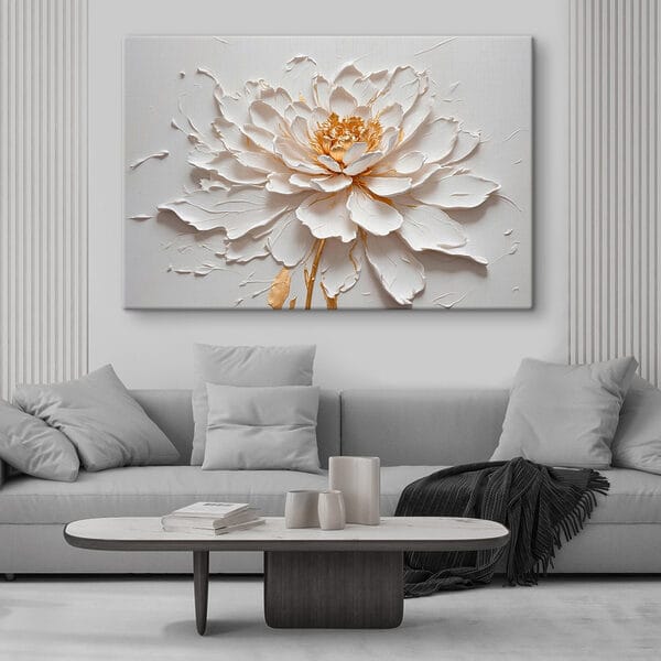 Quadri Un fiore elegante dalle texture morbide (COD: s42777) Quadri Quadri Un fiore elegante dalle texture morbide (COD: s42777)