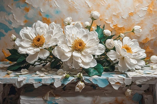 Group of white flowers