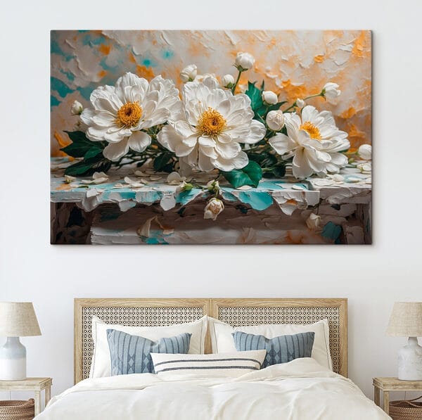 Quadri Mazzo di fiori bianchi (COD: s42924) Quadri Quadri Mazzo di fiori bianchi (COD: s42924)